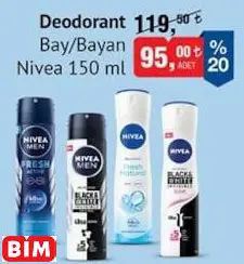 NİVEA DEODORANT BAY/BAYAN NİVEA DEODORANT BAY/BAYAN